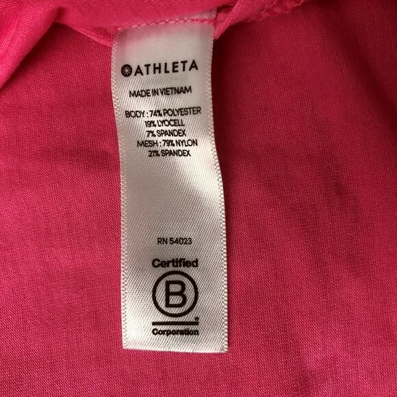Athleta Sleeveless Top Small Oversized Lightweight Pink Tank - Picture 9 of 10